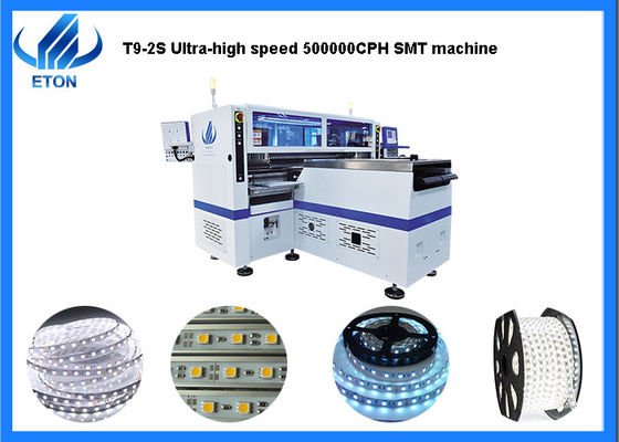 Doppelte Rail+Four-Gruppen Platzierungs-Kopf-des flexiblen Streifen-Lichtes, das Maschine T9-2S herstellt, wählen und Platz-Maschine aus
