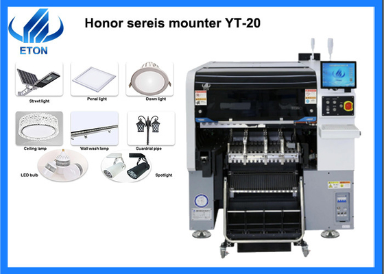 High Speed SMD Mounter Min 0201 - 40*40mm Double Module Head Pick And Place Machine