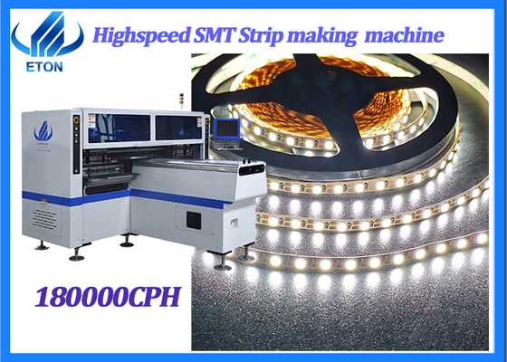 34PCS-Köpfe 68PCS-Feeder SMT-Montagemaschine 180000 CPH 380V AC 50Hz für LED-Rohrleuchten