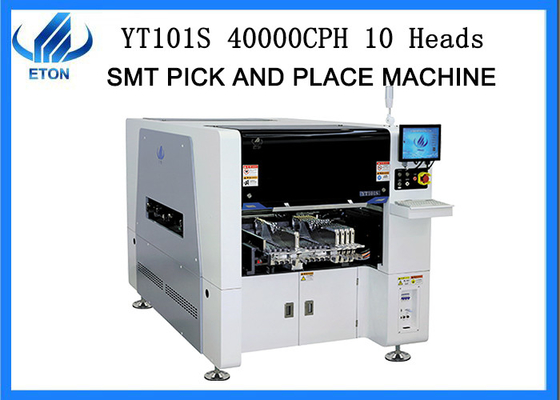 Leistungsfähige intelligente Köpfe SMT Mounter der SMT-Auswahl-Platz-Maschinen-40000 CPH 10