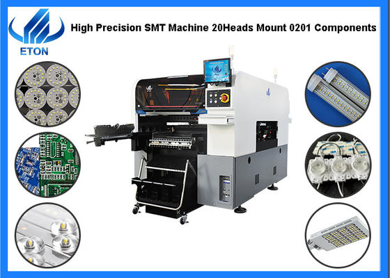 Birnen-Auswahl der hohen Präzisions-LED und Platz-Maschine 98000CPH für 0201 Komponenten