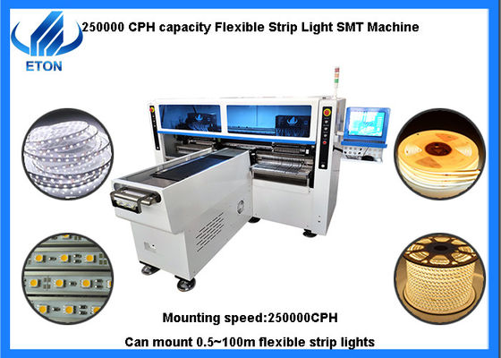 Pick-and-Place-Maschine für flexible Streifenlicht 1M - 100M 250000CPH Doppelmodulkopf