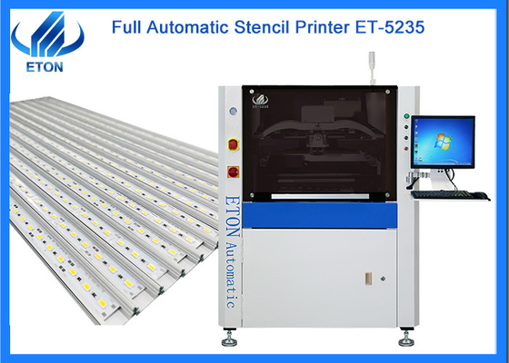 Max 520mm PCB Automatische Sicht Schablonendruckmaschine Programmierbare Transportgeschwindigkeitssteuerung