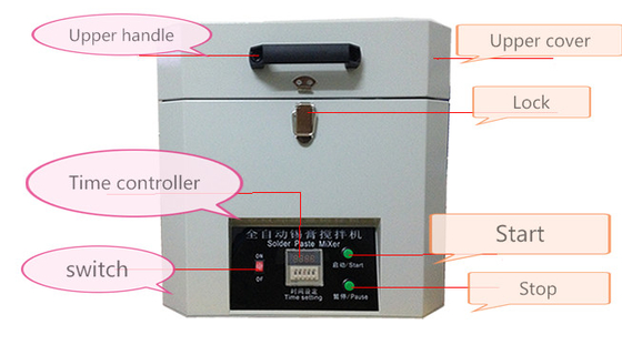 1000 helle Noten-Knopf der U-/minlötpaste-Mischer-Maschinen-5kw für PWB-Brett