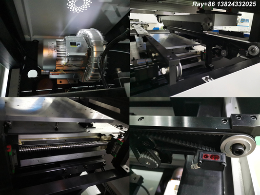 Volle automatische Gummiwalzen-Geschwindigkeit Visions-Schablonen-Drucker-Machine 300mm/Sec