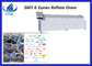 8 Zonen-Aufschmelzlöten-Maschinen-Hochgeschwindigkeitsrückflut-Oven For PWB-Fließband