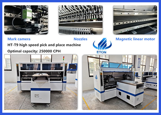 Hochgeschwindigkeits-SMT-Maschine von Kapazität 250000 mit 68 Köpfen für flexible Streifen-Auswahl und Platzmaschine