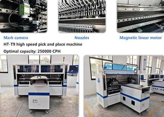 6KW Dual Arm Four Module SMT Pick Place Machine Flexible Streifenleuchtenherstellungsmaschine