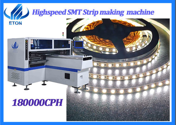 Dual Arm High Speed SMT Monter Pick Place Machine 34 Köpfe für LED-Rohr- / Streifenleuchten