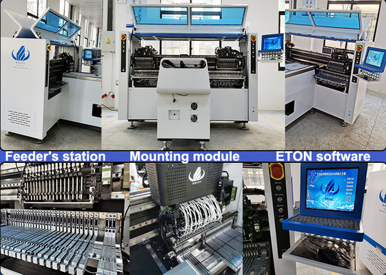 LED-Rohr/-Neonbeleuchtung Doppel- Arm-Hochgeschwindigkeits-34 Köpfe SMTs Mounter wählen Platz-Maschine aus