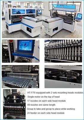 SMT-Montagemaschine HT-F7S 180K für 0.5M Strip Licht PWB-Versammlungsmaschine