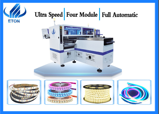 Vier-Modul-SMT-Montagemaschine 10 Kamera 500000 CPH für 5 m - 100 m LED-Streifen