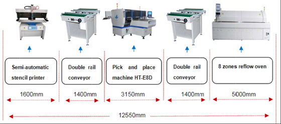 LED-Glühlampe / Linsen / Anzeigetafel Herstellung SMT-Maschine 48 Köpfe Automatische Pick-Place-Maschine