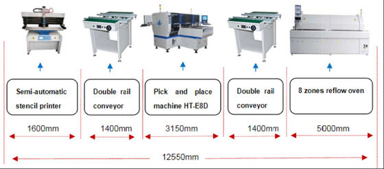 Erweiterte SMT-Pick-and-Place-Maschine für die Produktion von Min 0402 Komponenten für die Montage von Objektiven