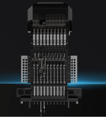 Präzision 10 Düse SMT Platzierungsmaschine für 0402 Komponenten 220V Stromversorgung und 2080KG Kapazität