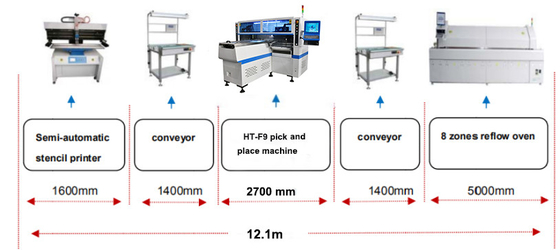 LED-Linear-Rigid-PCB-Montage-Pick-and-Place-Maschine mit Montagegeschwindigkeit von 200000-250000 CPH