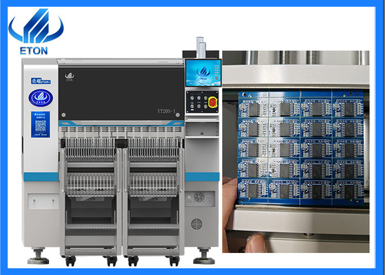 Dual Gantry SMT Pick and Place Machine 20 Spindeln ANC-Unterstützung und optionales IC-Tray